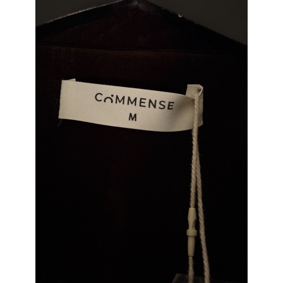 Commense Women's M/L 2 pc Velvet Blazer & Mini Skirt Set Brown Croc Belted - Picture 3 of 7